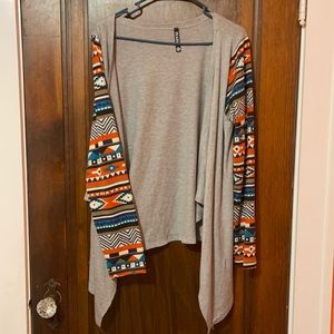 Aztec long sleeve cardigan
